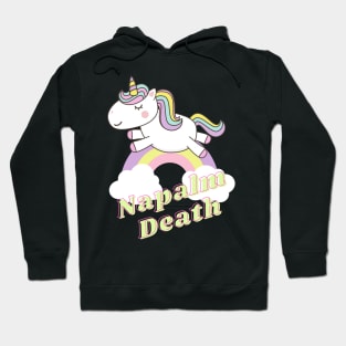 napalm death ll unicorn Hoodie